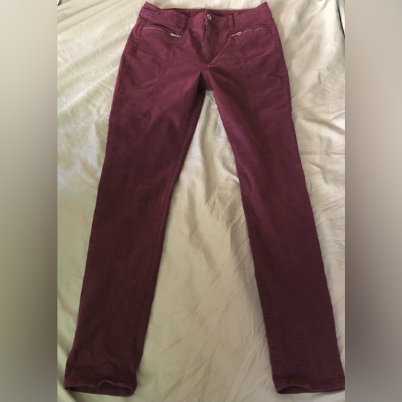 American Eagle Outfitters Jeans Pants Womens’ Sz 12 L Burgundy Stretchy NM - Picture 9 of 9
